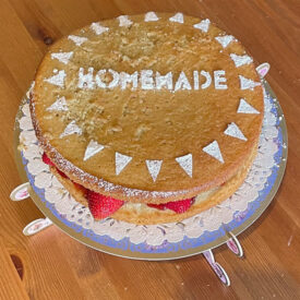 Vegan Victoria sponge cake