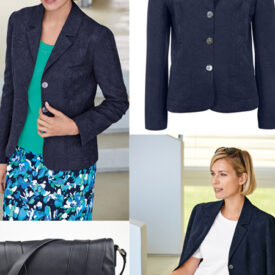 Our stylish soft jacquard jacket